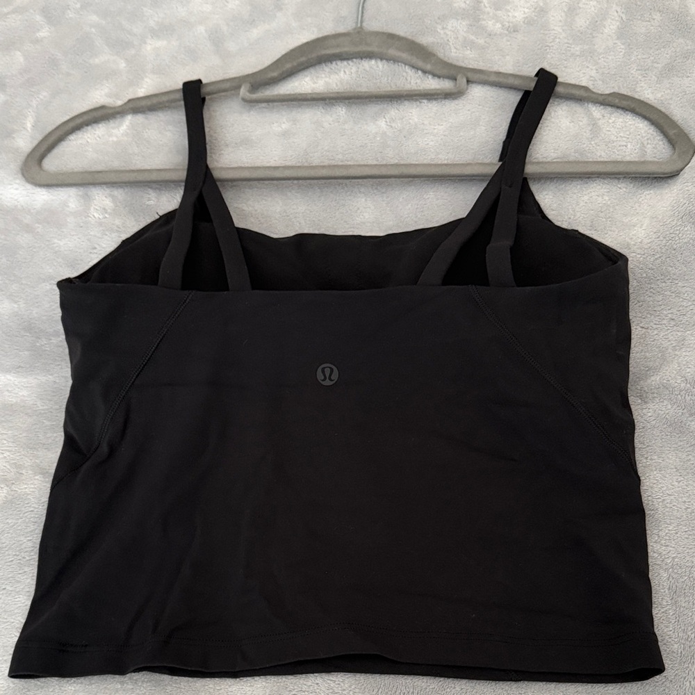 Lululemon Black strappy crop Tank Top